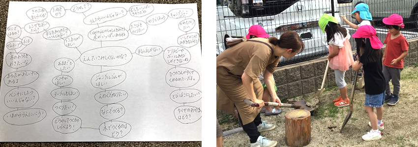 園庭改造はじめました！①②